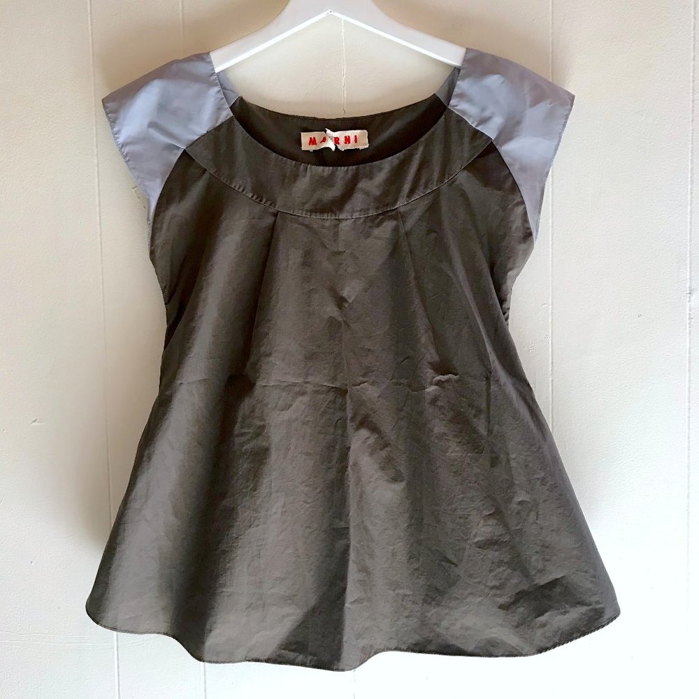 MARNI Peplum Sleeveless Tank Top
